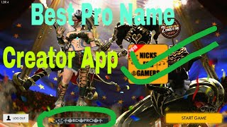 Best pro names creator app for free fire and pubg mobile ( best pro name creator app in free fire ) screenshot 3