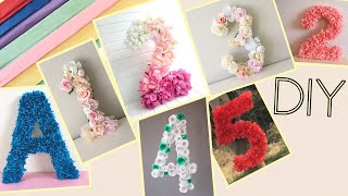 DIY 3D Floral Letters for Birthday 🎉 Decoration |  Baby shower Decoration’s idea 🎈🎊🎁🎂