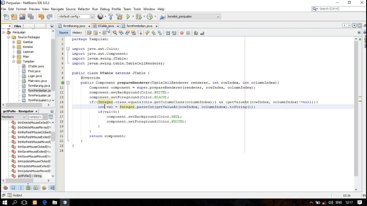 Java netbeans aplikasi penjualan menggunakan barcode scanner YouTube