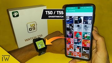 How to Change Watch Face Theme in T500 T50 T55 Smartwatch | Set Any Wallpaper