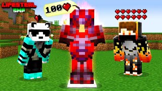 How I Stole 100000 Hearts for ILLEGAL ARMOR in this Minecraft SMP