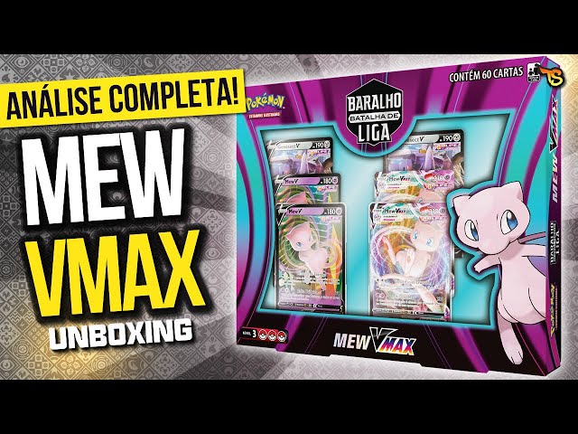 Pokémon Baralho Batalha de Liga Mew Vmax Com 60 Cartas Copag