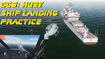 DCS: Huey - Ship Landing Practice (VR)