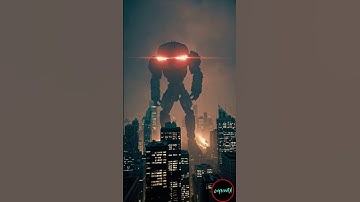 Giant Alien Robot Attacking City!