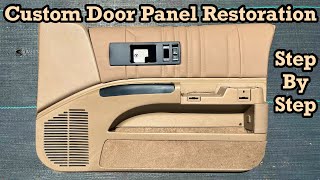 How To Reupholster Car Door Panels 92-96 Caprice / Impala - Wrapping In Vinyl Or Leather Upholstery