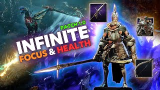 INFINITE FOCUS & INFINITE HEALTH Range Spear Knight - Best Build No Rest for the Wicked - Patch 1.0