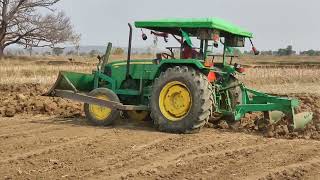 John Deere 5210 tractor(50hp) with front Blade and Back Plough