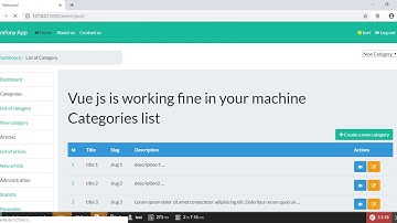 Symfony ep54  back end & vueJs
