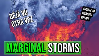 Severe Thunderstorm / Rain Forecast - 5% hail threat for WA/OR, low tornado chance - August 10