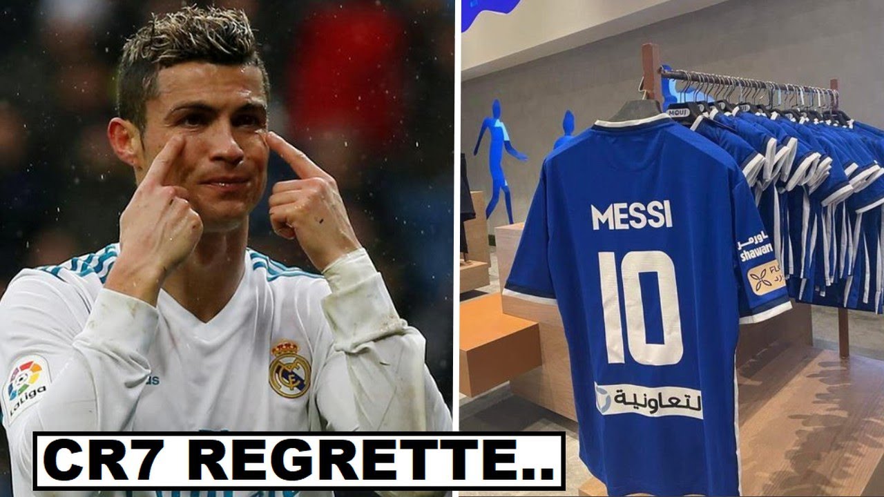 Le Meilleur du Football - 🚨 Un fan de Cristiano Ronaldo a brandi un maillot  de CR7 devant Léo Messi 😭