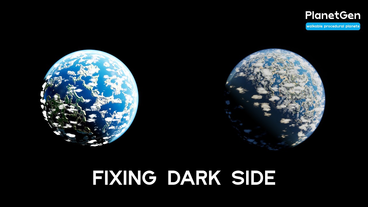 Solving Day/Night Lighting Issues in Procedural Planet Generation