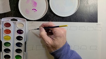 Watercolor Value Scales Demo