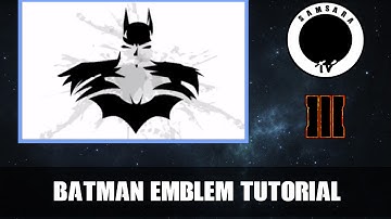 Call of Duty Black ops 3 Batman Emblem tutorial!