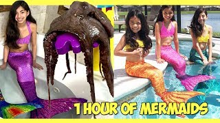 Fin Fun MERMAID CHALLENGES! | KidToyTesters over 1 hour of Mermaids Swimming