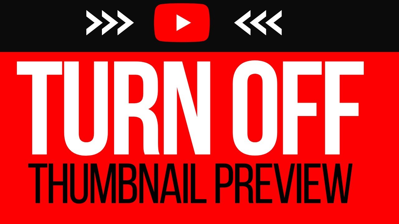 How To Turn OFF YouTube Thumbnail Preview (2025)