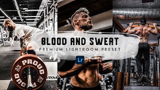 How To Edit Fitness Photography - Lightroom Mobile Tutorial | Blood and Sweat Preset | Free Preset screenshot 4