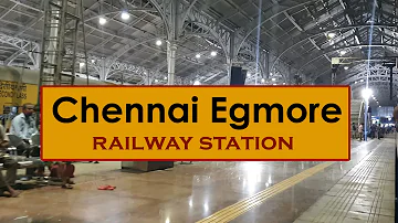 MS, Chennai Egmore railway station Tamil Nadu, Indian Railways Video in 4k ultra HD