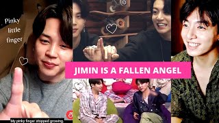 Jk said Jimin is a Fallen Angel and his little pinky finger is pretty ✨ + Jikook's love for Marvel