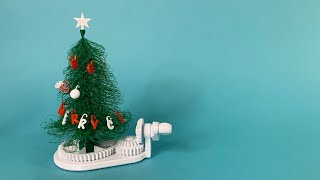 3D Printed Christmas Tree with 3D Printed Ornaments @Engineezier