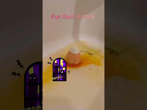 Bathtub Running ASMR - Fun Halloween and Fall Bath Bombs - Color Changing Tablets - #Shorts #short