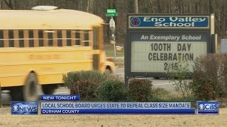 Durham board asks lawmakers to reconsider class size mandate