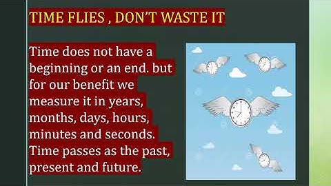 5th std Moral science unit 1 The value of time (part 2).