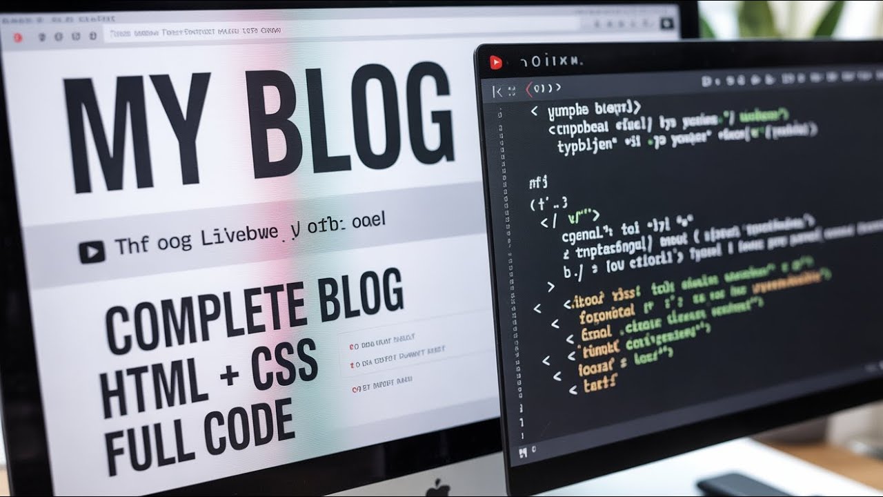 Blog Website Design Using HTML CSS - YouTube