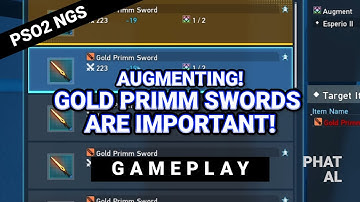 GOLD PRIMM SWORDS ARE IMPORTANT FOR AUGMENTING PHANTASY STAR ONLINE 2 NEW GENESIS #PSO2 #PSO2NGS