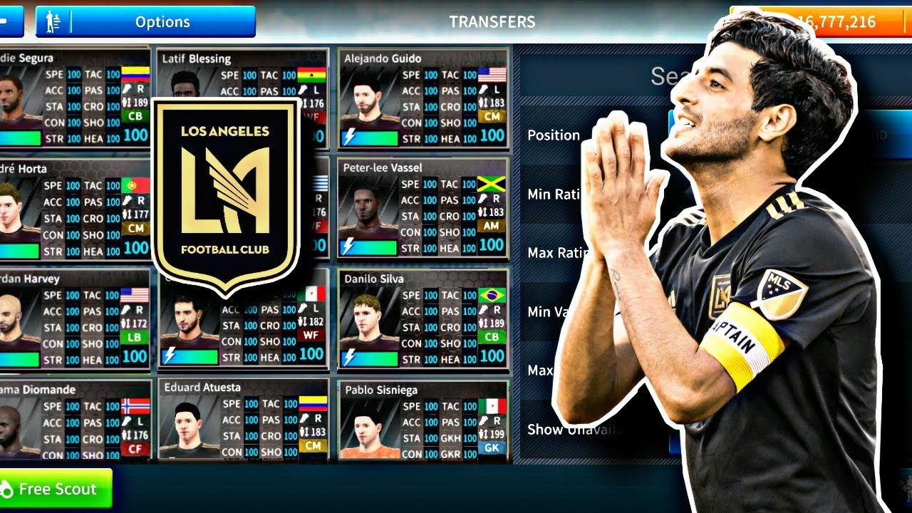 How To Create Los Angeles FC 20-21 Team In Dream League Soccer 2019
