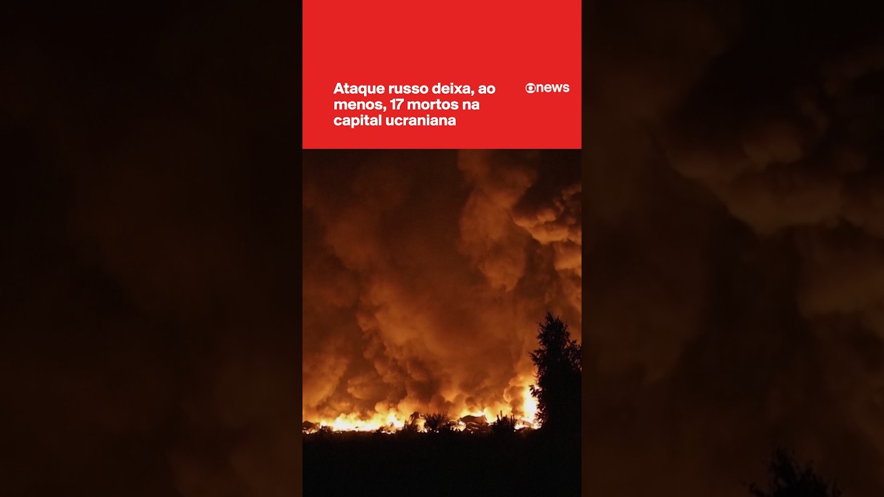 Ataque russo a instalações civis deixa mortos na capital ucraniana