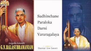 G.n.balasubramaniam was a pioneer in the world of carnatic music. his
style appreciated and loved by lay learned alike. reducing gamakas ...