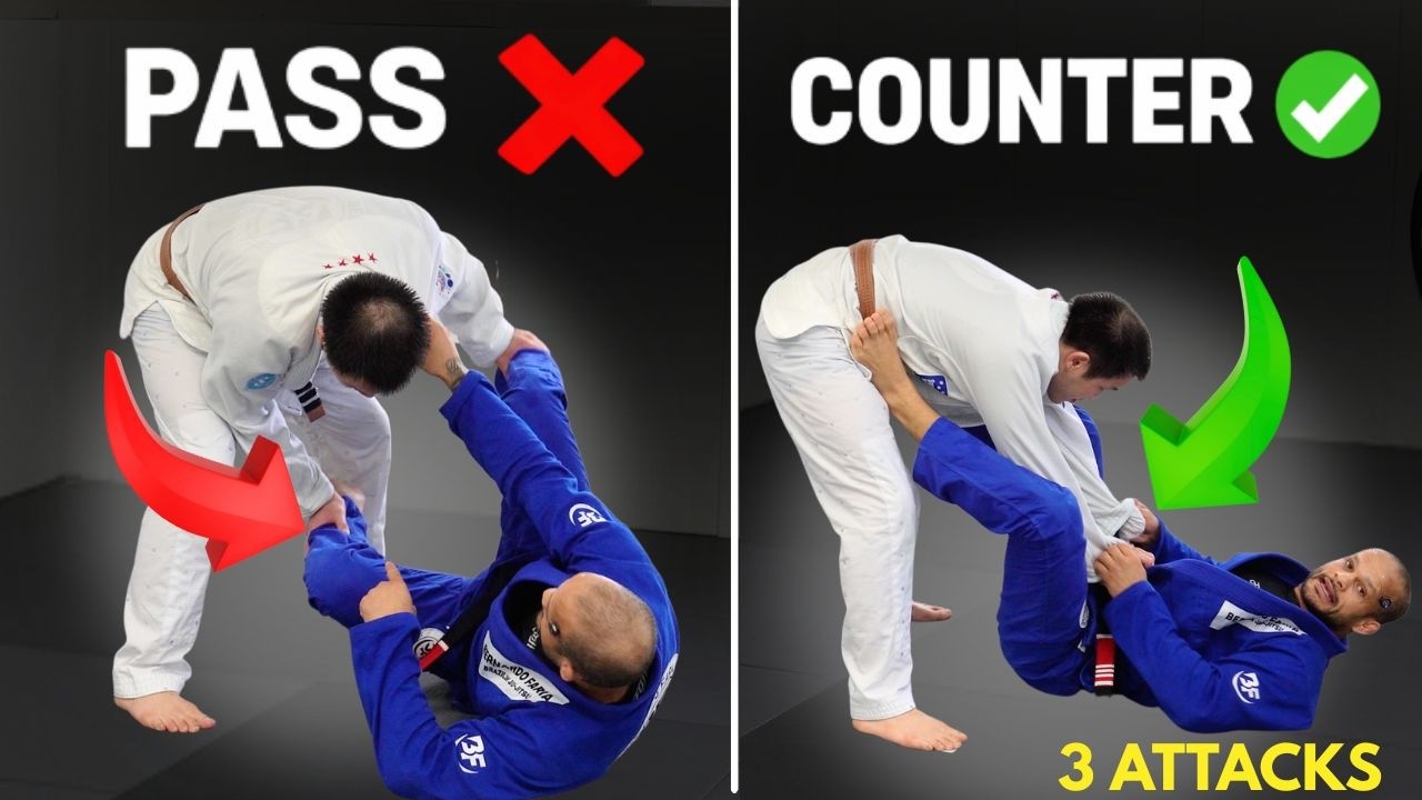 They Try to Pass After You Pull Guard? Do This (3 Attacks)