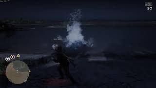 Weird zombie fisherman encounter in #RDR2 Online