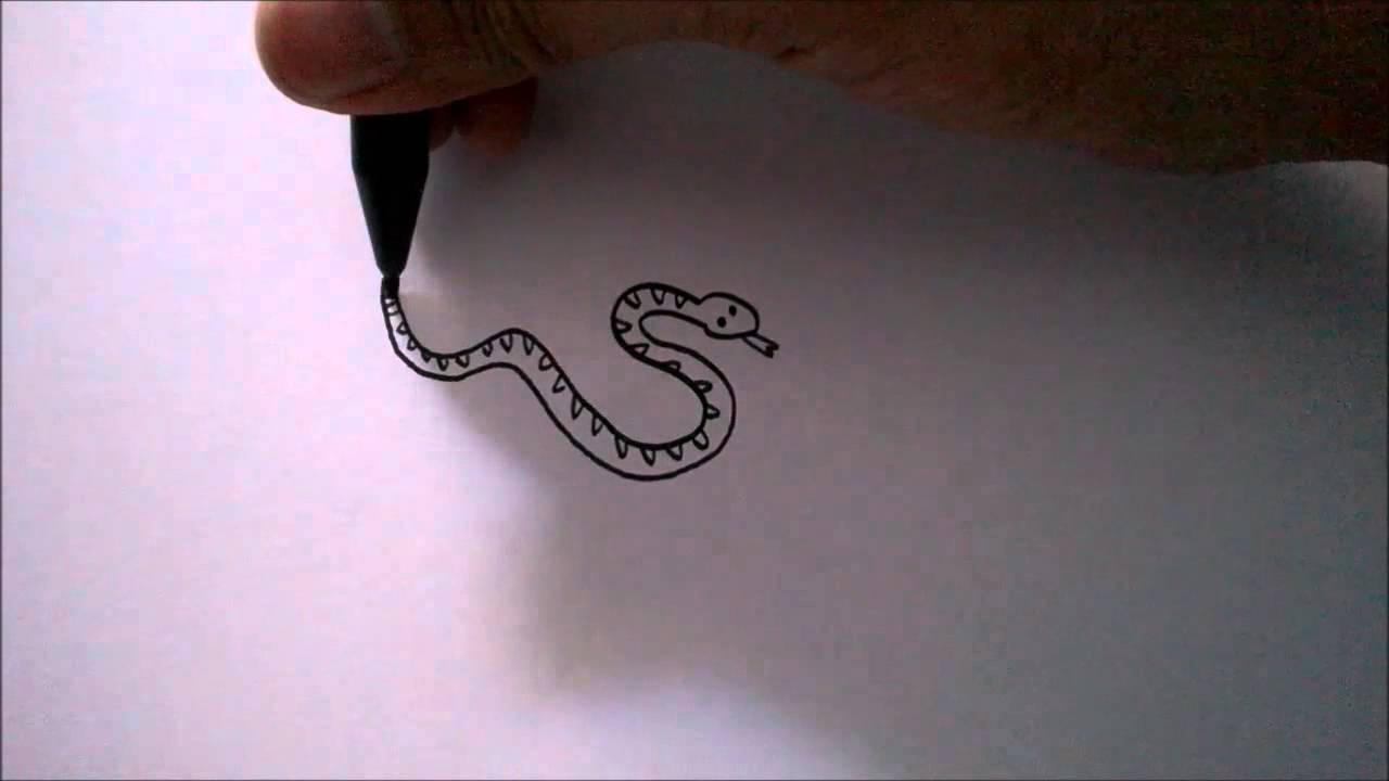 Menggambar Ular Huruf Draw Snake Letter Youtube Gambar Lucu
