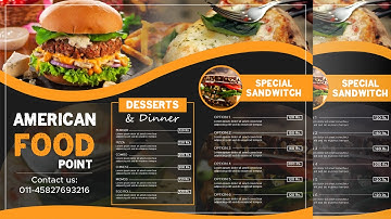 Restaurant Menu Design | CorelDraw Tutorial | How to Design Restaurant Food Menu Design in CorelDraw