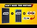 How to Wire Different Sizes of Solar Panels ? Series - Parallel - Mixed?