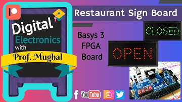#31 Digital Restaurant Signage ➠  Basys 3 FPGA Board | Verilog HDL