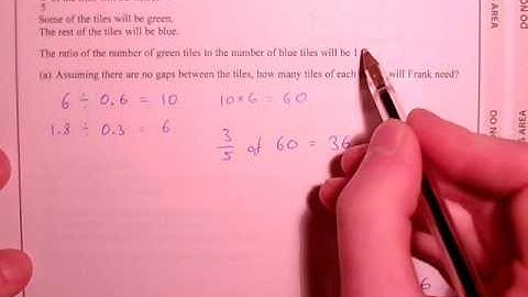 Question 5   Area Tiles