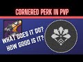 Cornered - What Does It Do in PVP (Destiny 2)