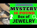 Mystery Jewelry Box Unboxing Unjarring - HUGE 16 POUNDS! Silver!! Gemstones All for $40?? YES!!!!