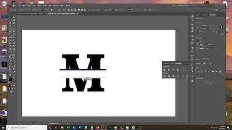 Design a Fast Split Monogram with Adobe Illustrator - Tutorial - Convert Type - Minus Front