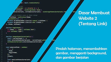 Cara Pindah Halaman, Menambahkan Gambar, dan Mengganti Background pada Website HTML sendiri