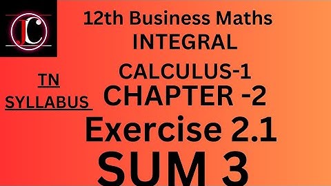 12th business maths exercise 2.1 sum 3