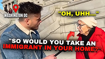 Liberal Defends Illegal Immigrants, Then STUMBLES When Reporter Asks This Question!