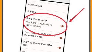Turn ON Send photos faster in Google Messages App