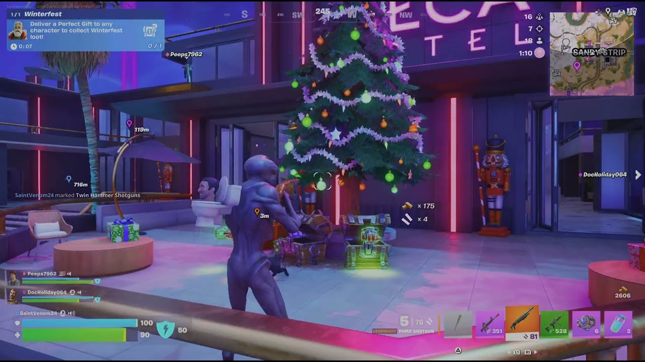 Fortnite battle royal win with @docHolliday And @hiimpeeps