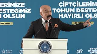 Büyükorhanlı çiftçiye silajlık mısır tohumu
