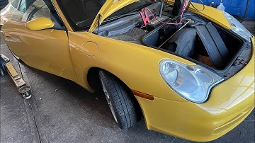 Porsche 996 911 Emergency Hood Release Cable Location