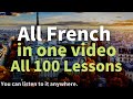 All french in one all 100 lessons learn french most important french phrases and words