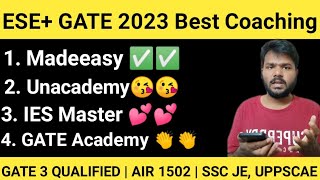 Best Coaching for Gate & ESE 2023 | Technical Exam | Made Easy or Unacademy | Gate academy